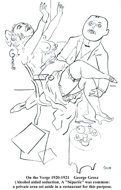 Separee seduction George Grosz